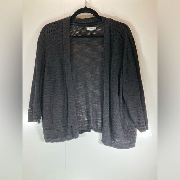 Croft & Barrow Black Cotton Sweater size PXL — 1st Responder Fundraiser - Picture 1 of 4